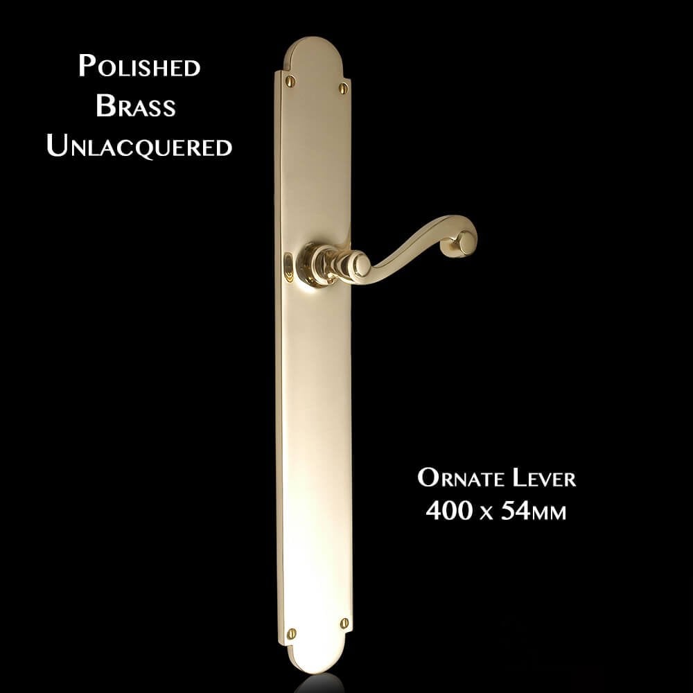 Constable Grand Lever on Latch Backplate