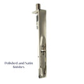 Nickel Lever Action Flush Bolt