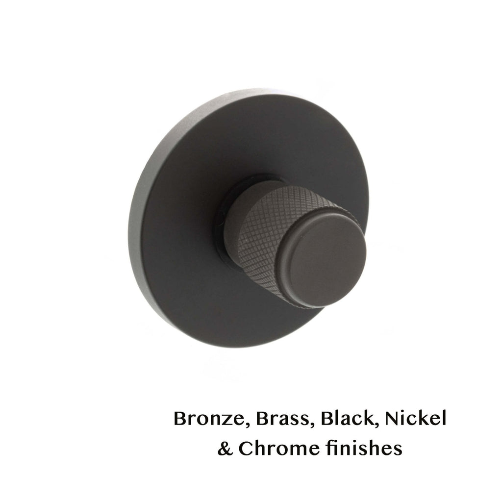 Knurled Bathroom Turn Set
