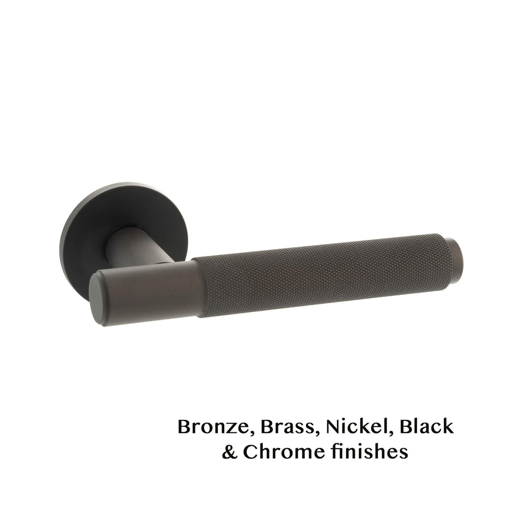 Knurled Crompton Lever on Rose