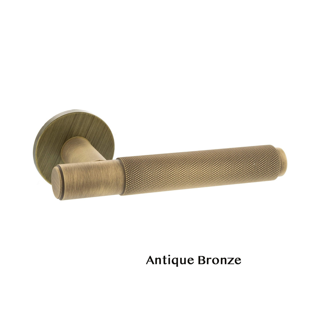 Knurled Crompton Lever on Rose