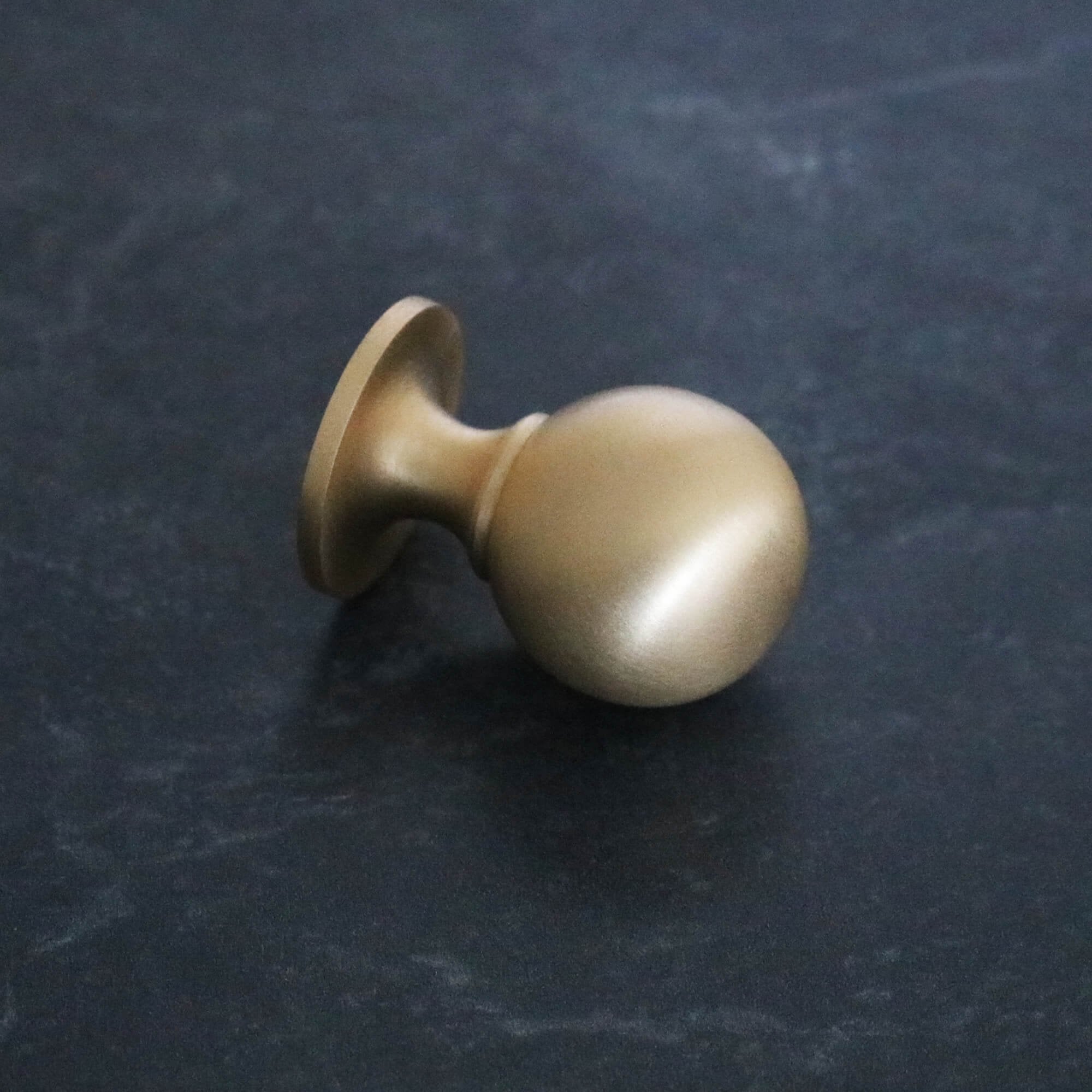 Henley Ball Cupboard Knob - Satin Brass