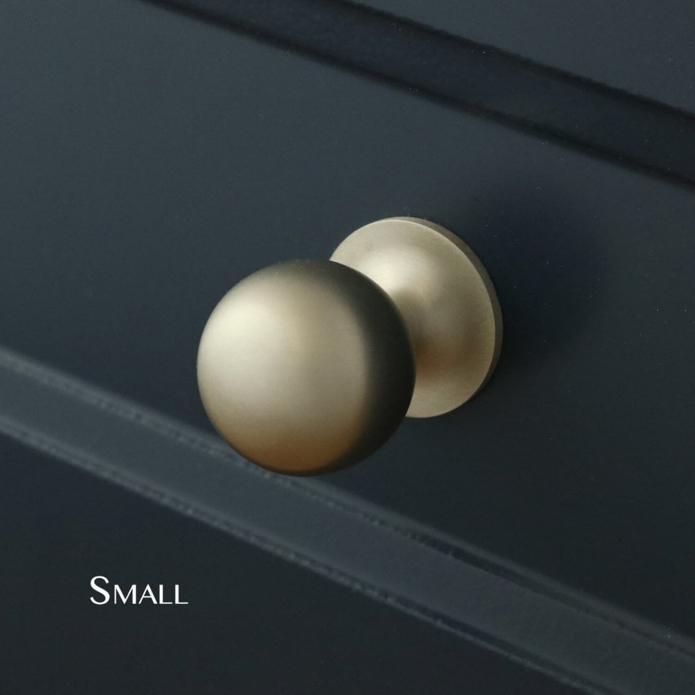 Henley Ball Cupboard Knob - Satin Nickel