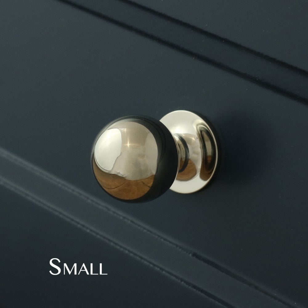 Henley Ball Cupboard Knob - Polished Nickel