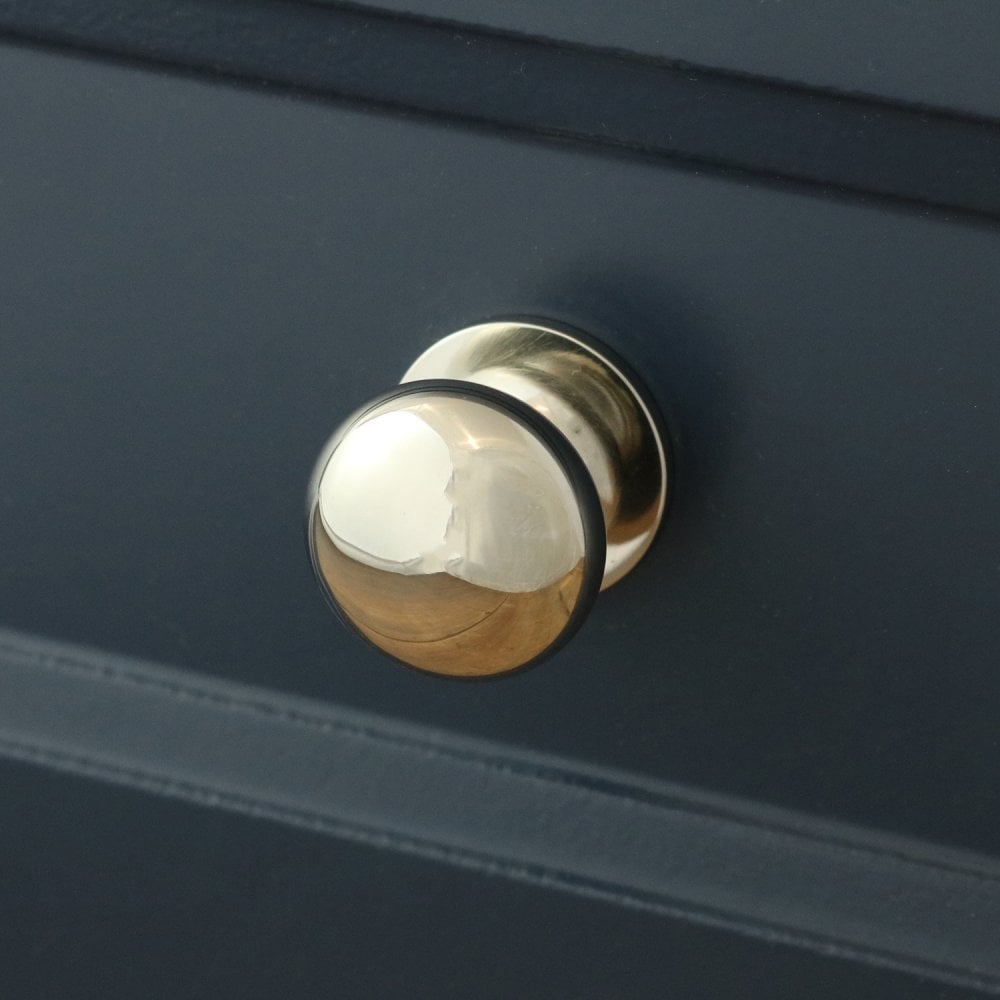 Henley Bun Cabinet Knob - Polished Nickel