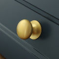 Henley Bun Cabinet Knob - Satin Brass