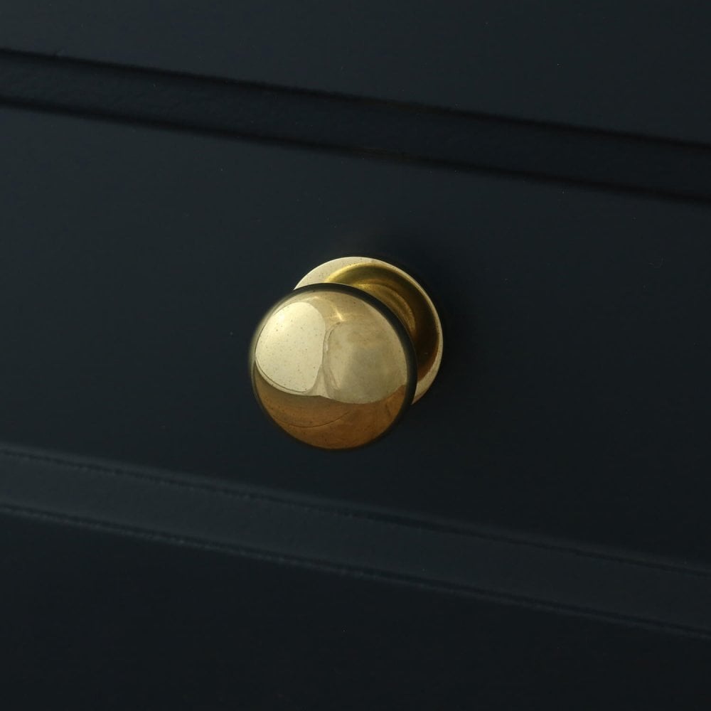 Henley Bun Cabinet Knob - Unlacquered Brass