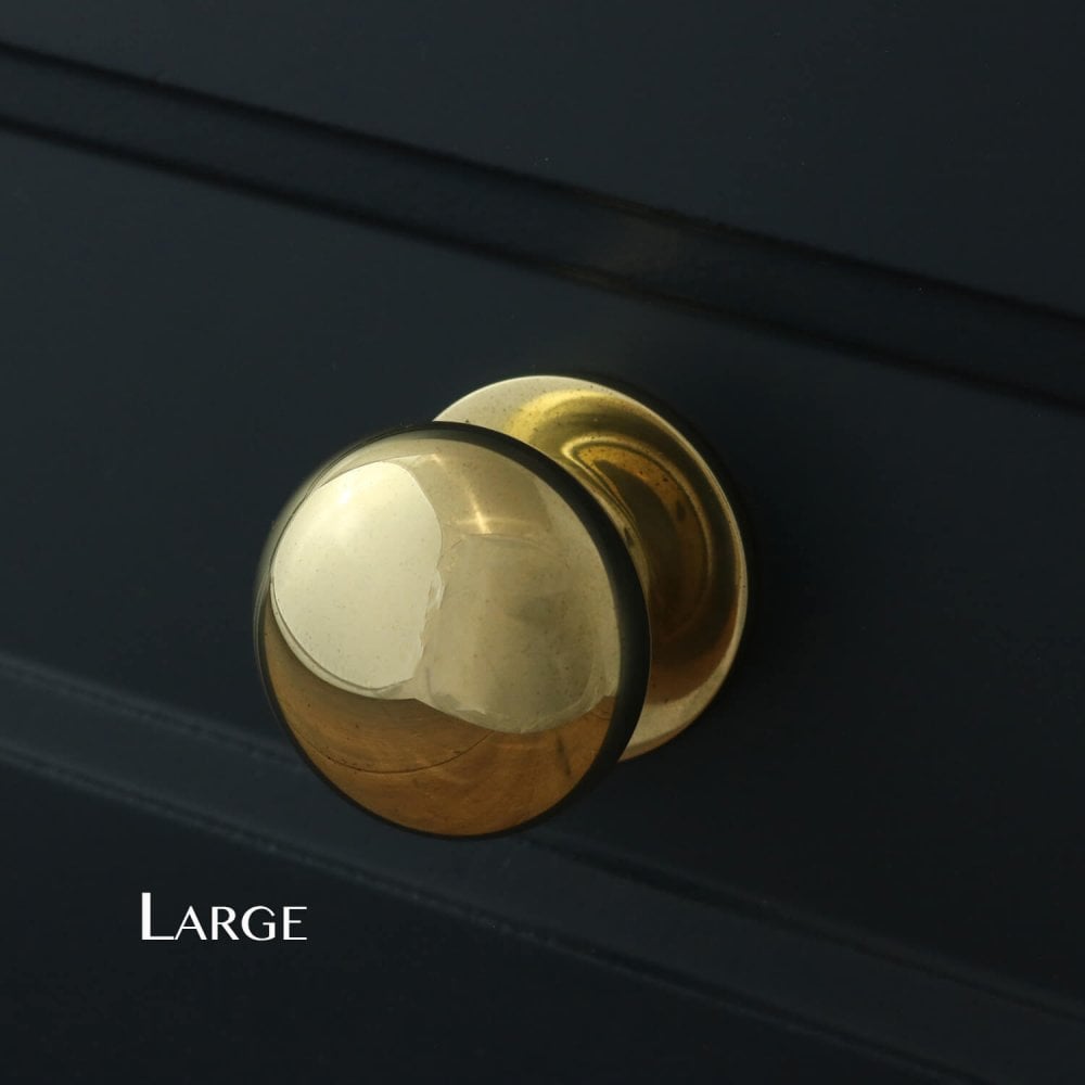 Henley Bun Cabinet Knob - Unlacquered Brass