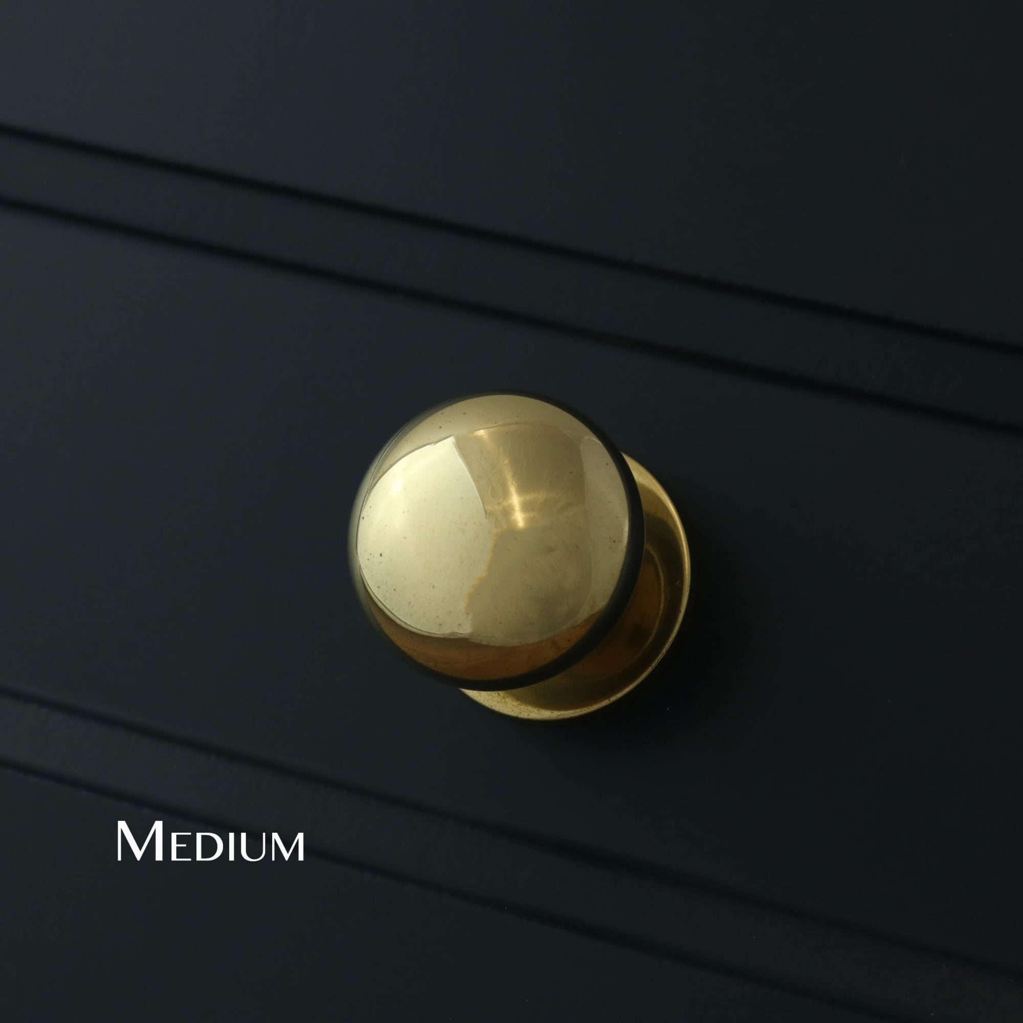 Henley Bun Cabinet Knob - Unlacquered Brass