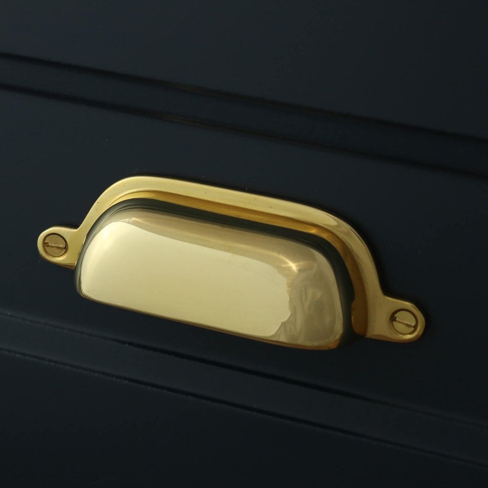 Jefferson Bin Drawer Pull - Unlacquered Brass