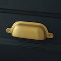 Jefferson Bin Drawer Pull - Satin Brass