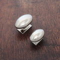 Monroe Oval Cupboard Knobs - Polished Nickel