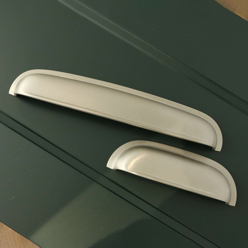 Kenton Bin Drawer Pull - Satin Nickel