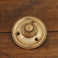 Round Victorian Brass Bell Push