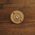 Round Ringed Brass Bell Push
