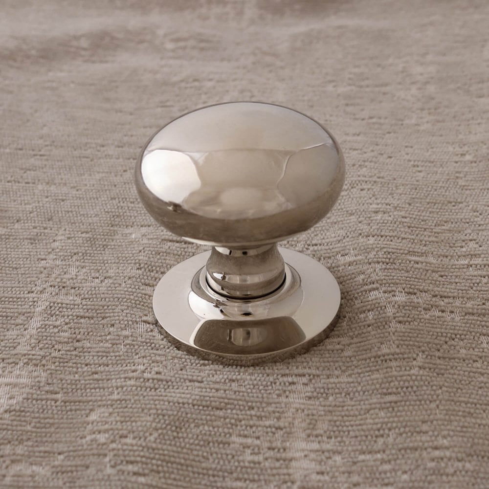 Hatton Polished Nickel Cushion Door Knob
