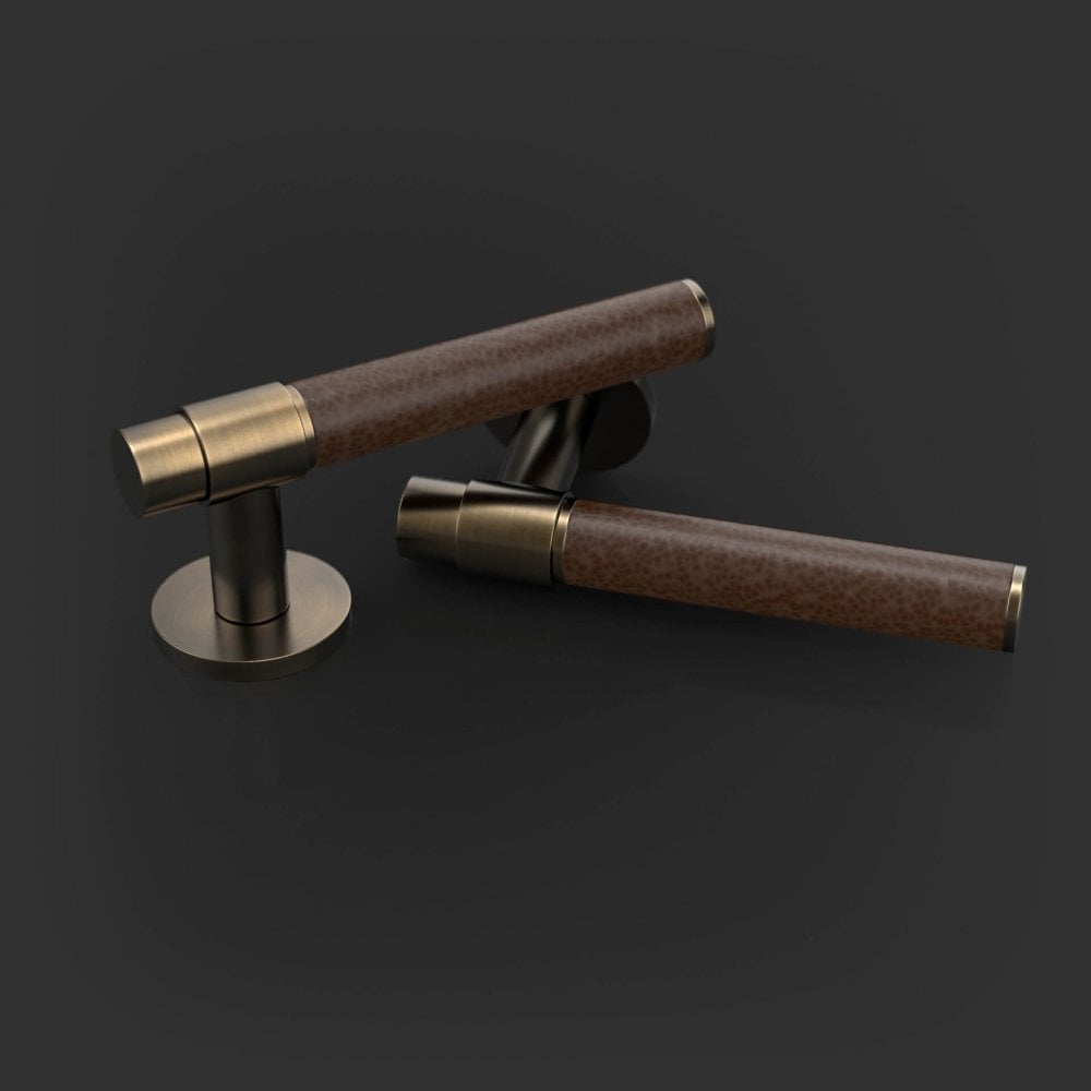 Dain Leather Lever Handles