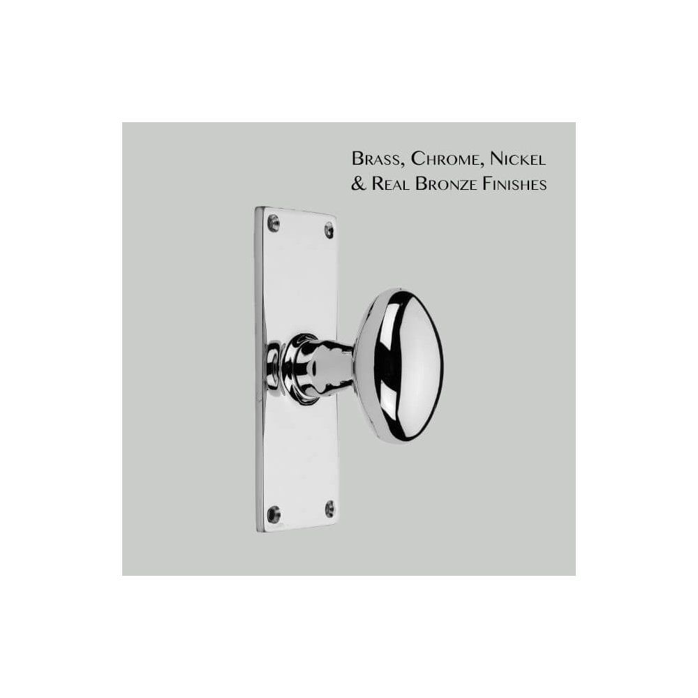 Oval Door Knob on School Board Plate