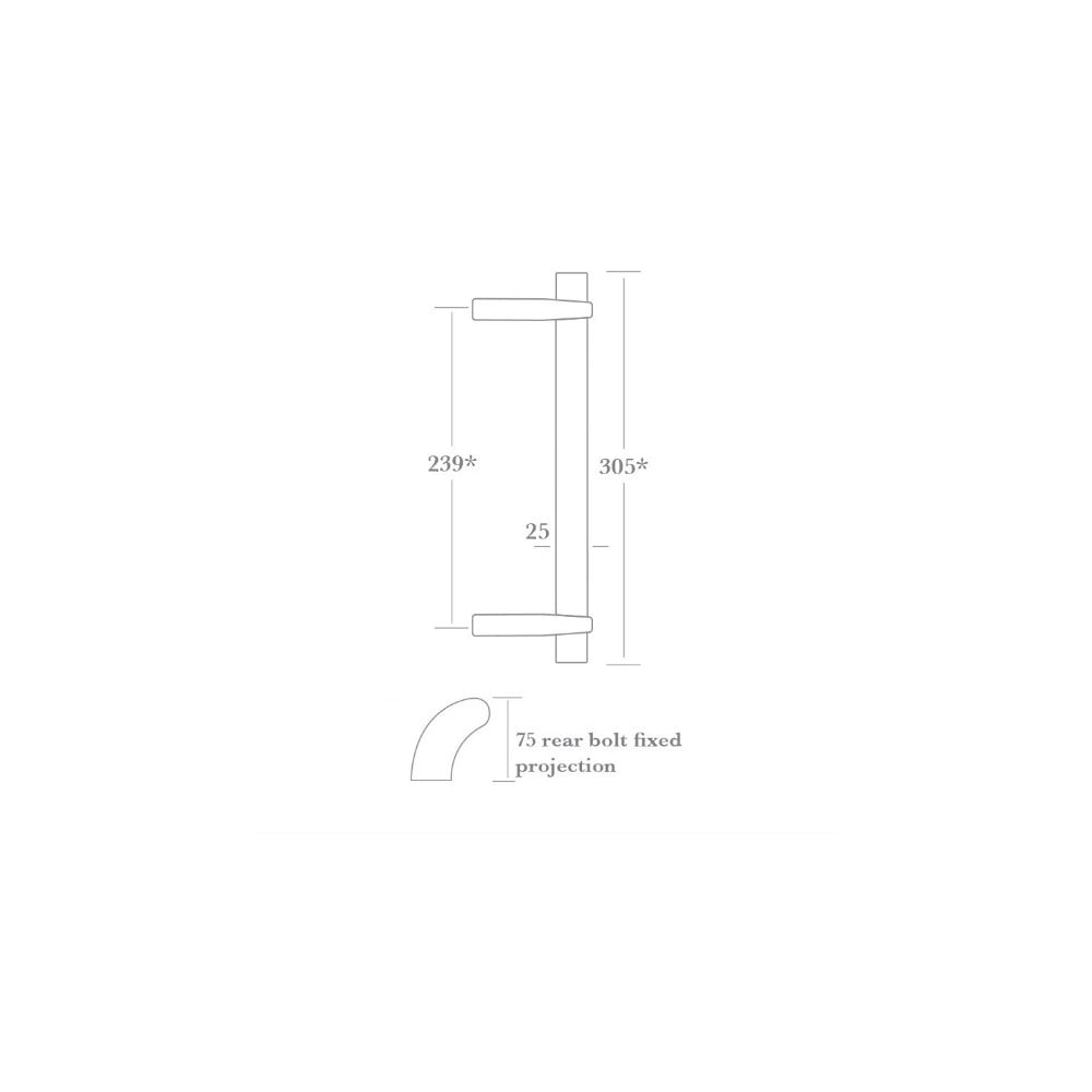Cylinder Finial Pull Handle