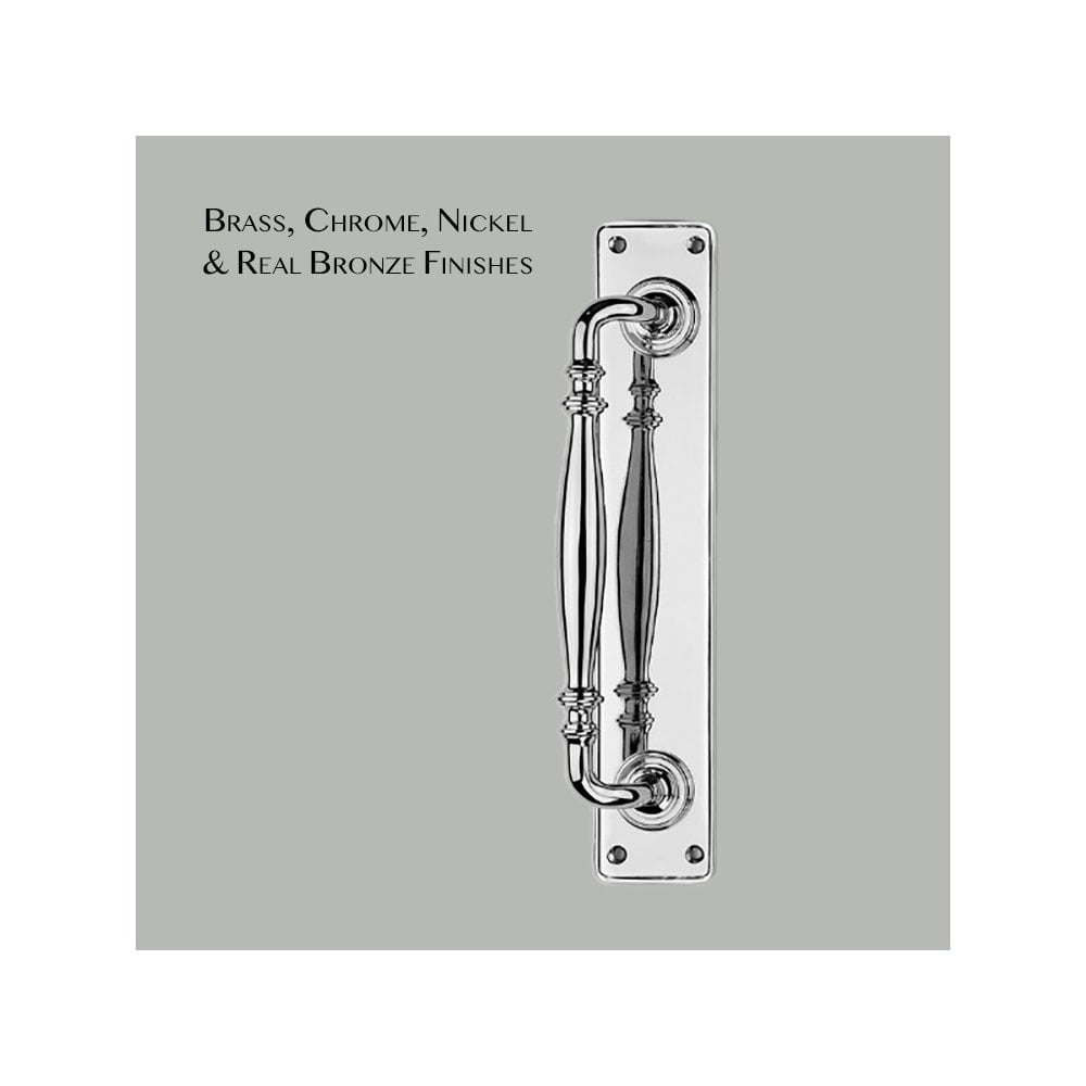 Ornate Pull Handle on Backplate