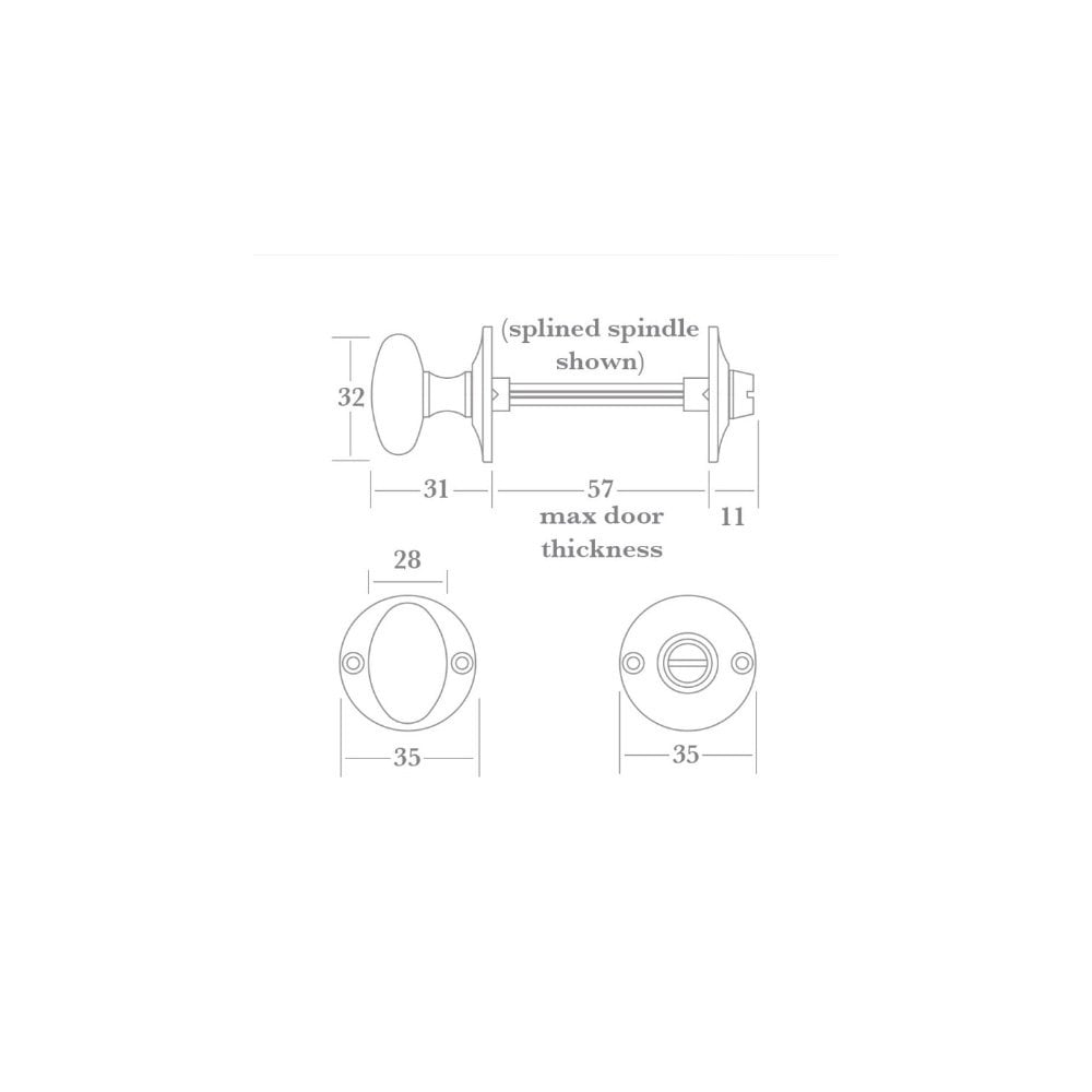 Oval Turn and Release Set