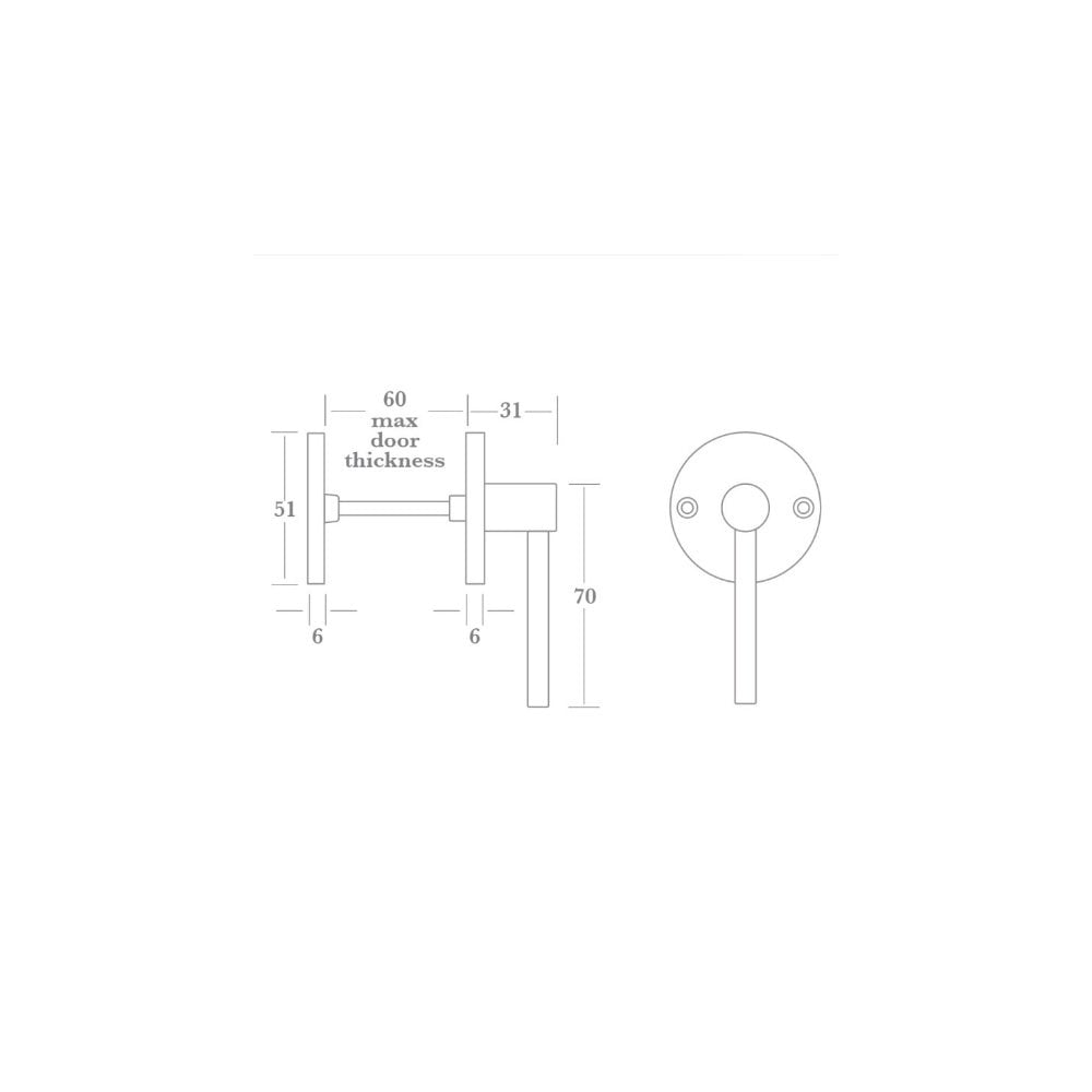 Easy Thumb Turn and Release Set with Indicator