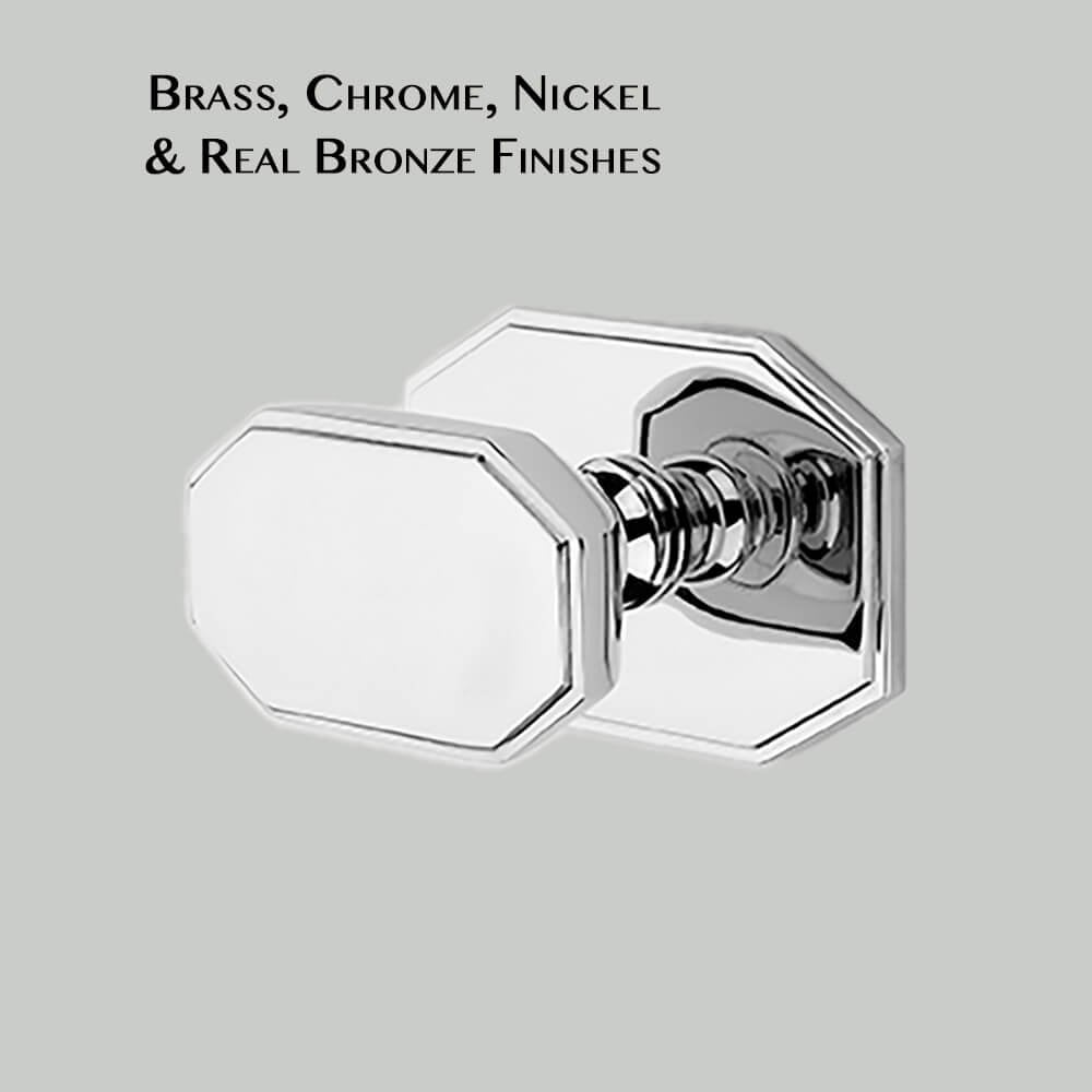 Deco Octagonal Centre Door Knob