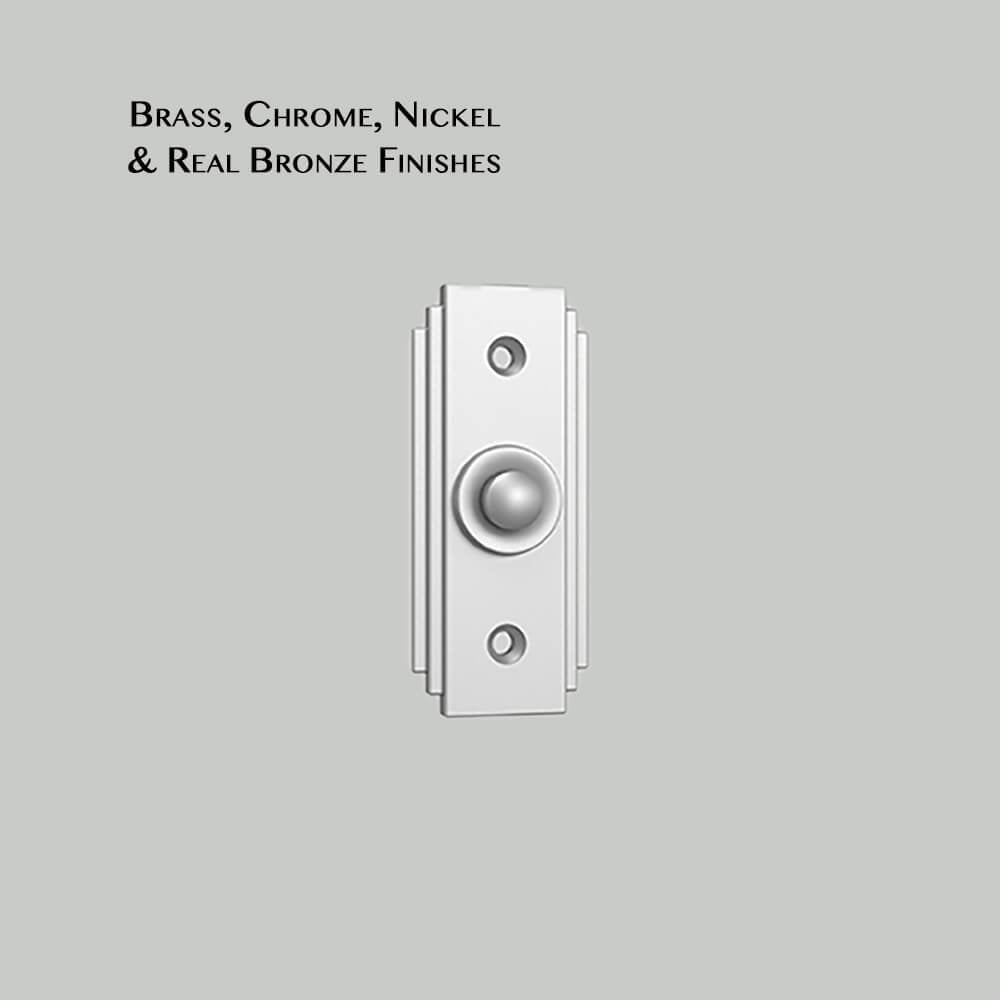 Art Deco Rectangular Bell Push