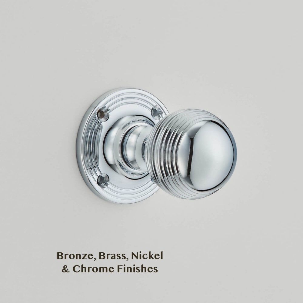 Reeded Ball Door Knob