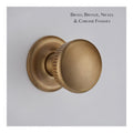 Brooklands Door Knob on a Covered Rose