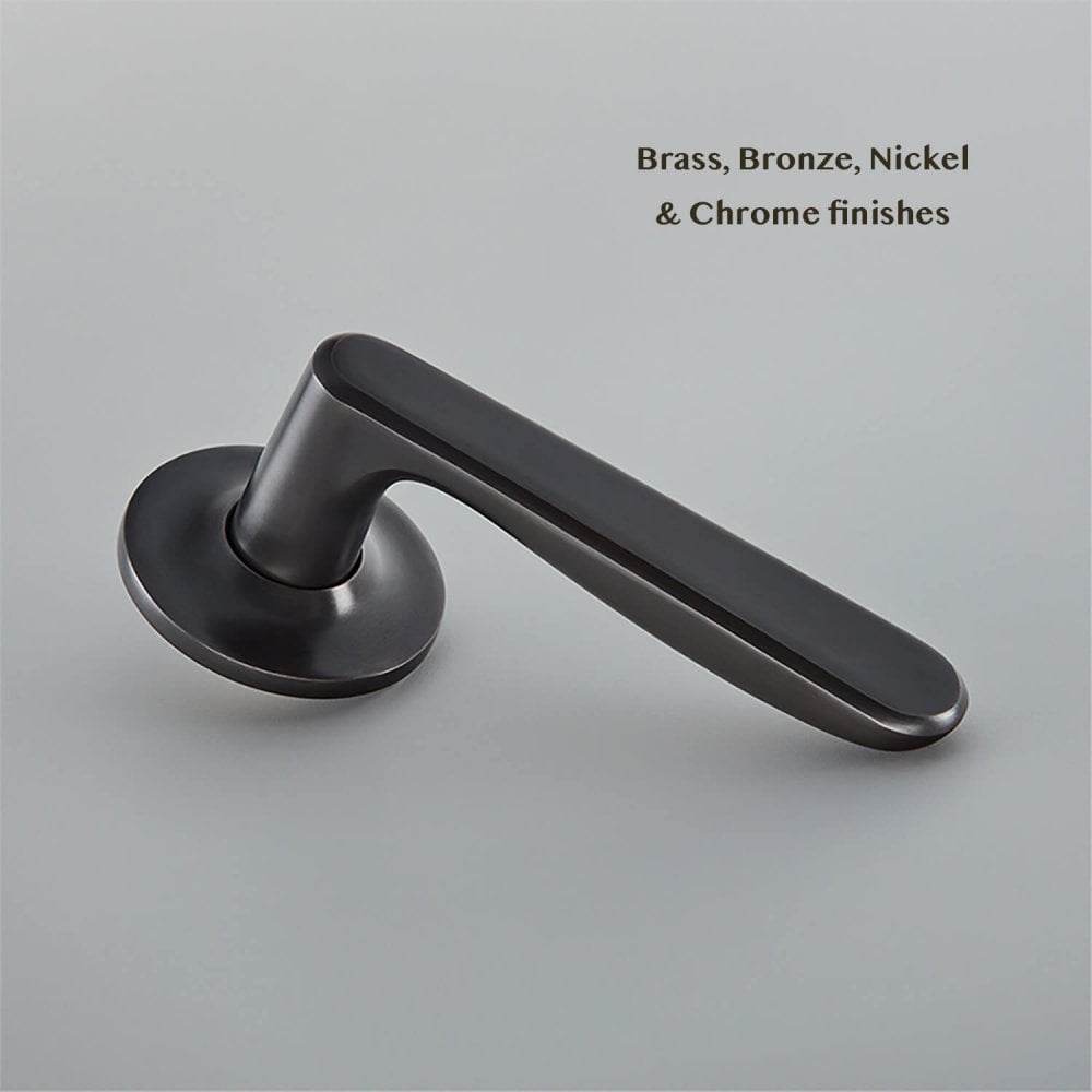 Velo Lever Handle on Covered Rose