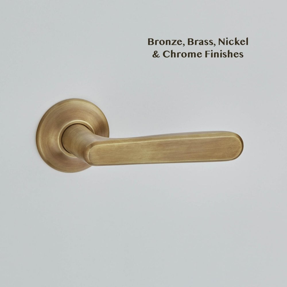 Velo Lever Handle on Covered Rose