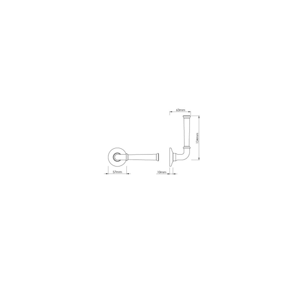 Grace Lever Handle on a Covered Rose