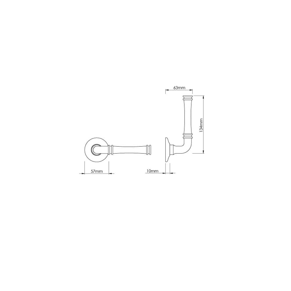 Impulse Lever Handle on a Covered Rose