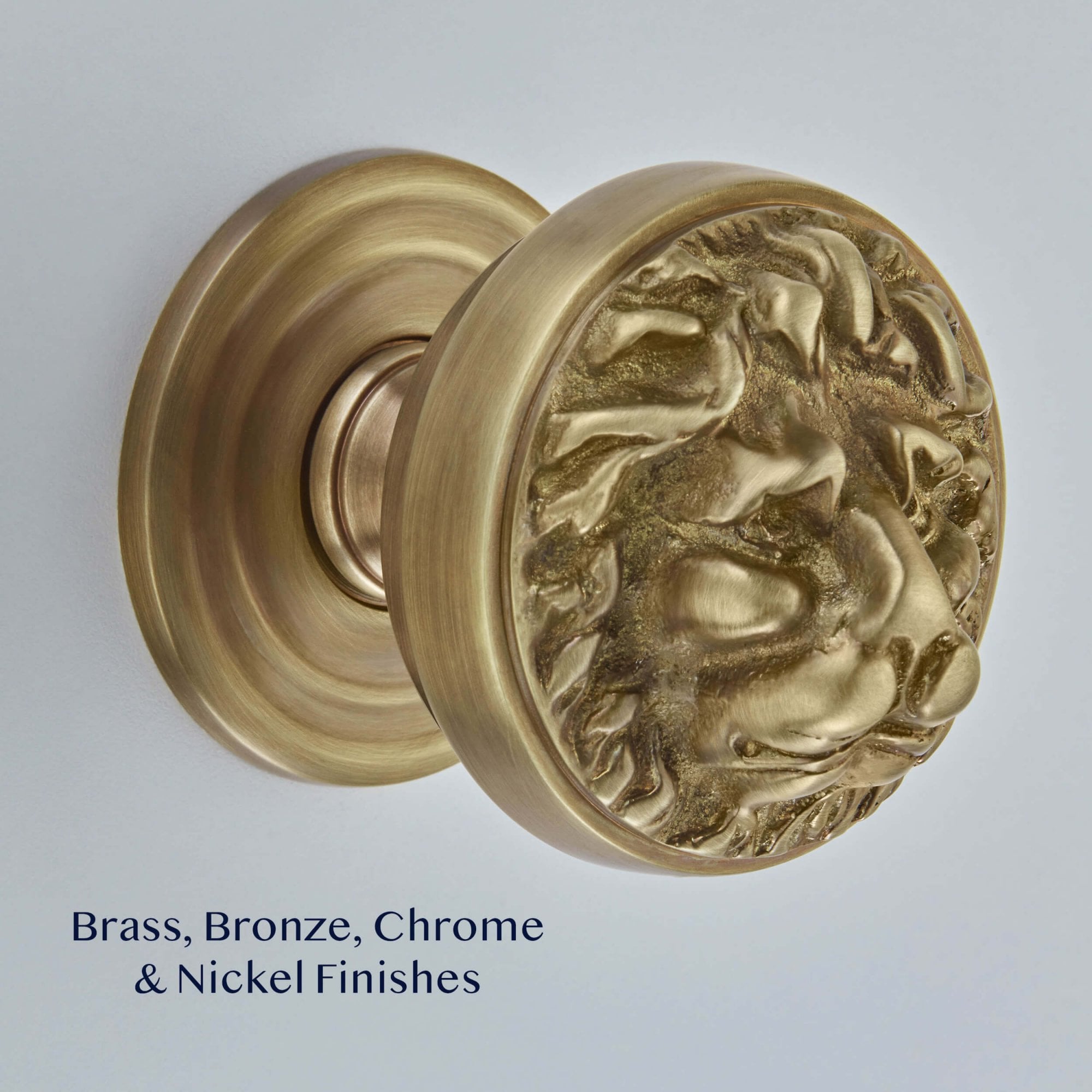 Lions Head Centre Door Knob