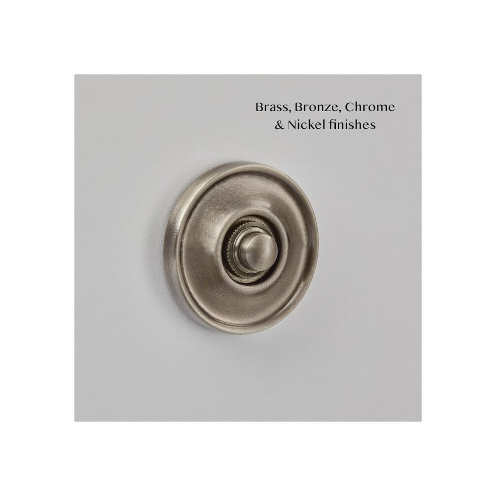 Raised Edge Round Bell Push - Concealed Fix
