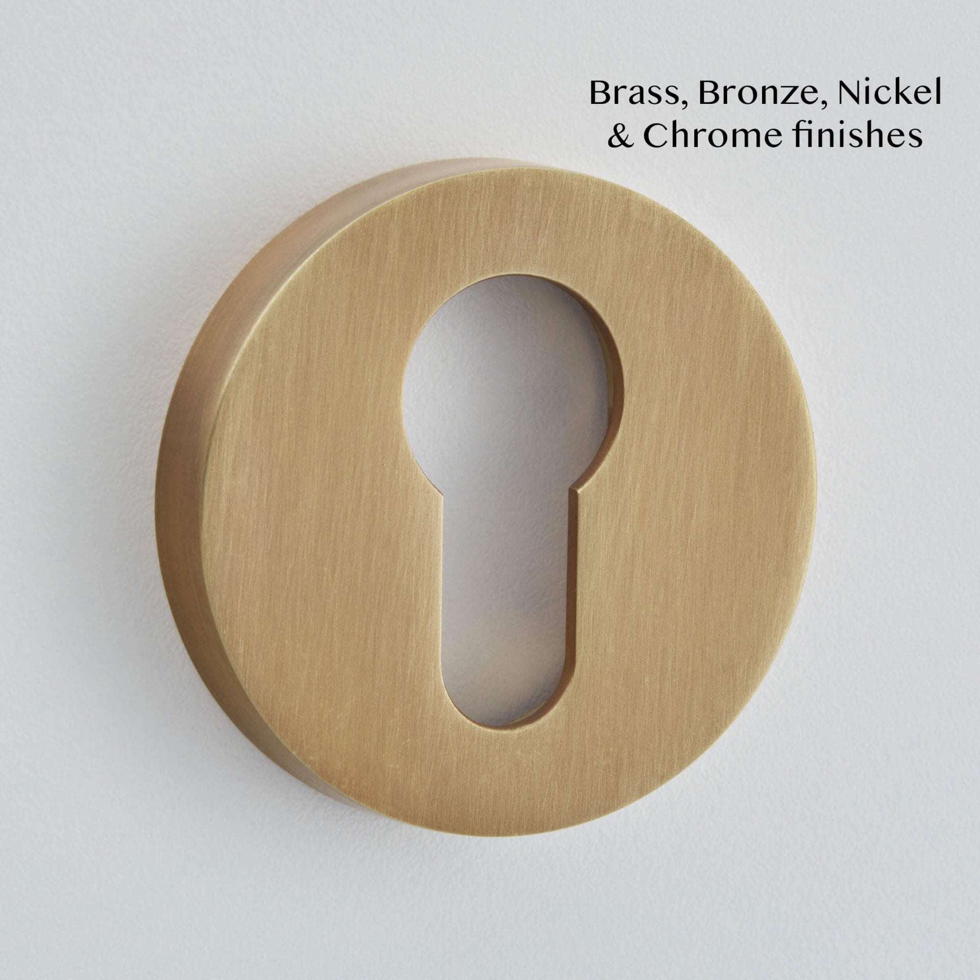 Round Raised Euro Profile Escutcheon