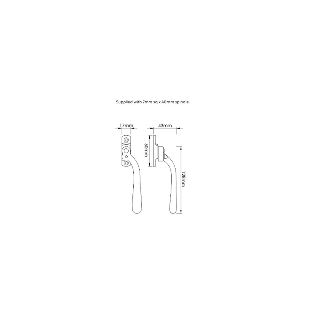 Elegance Locking Espagnolette Fastener