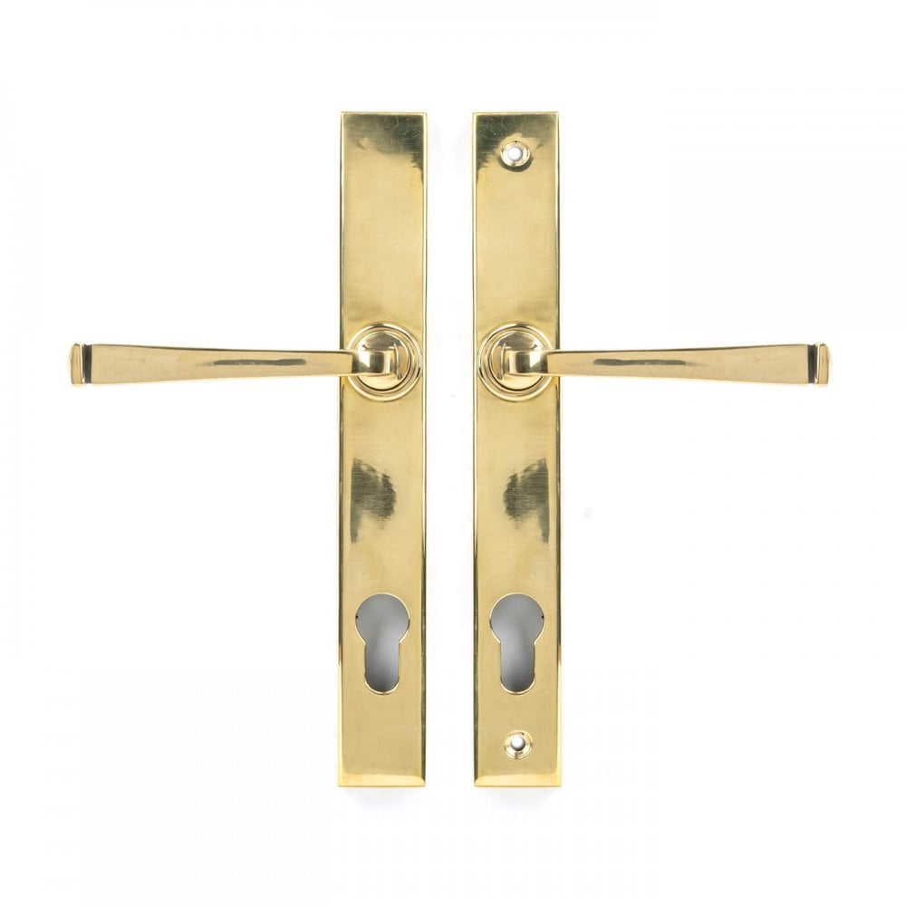 Avon Aged Brass Espagnolette Lock Set