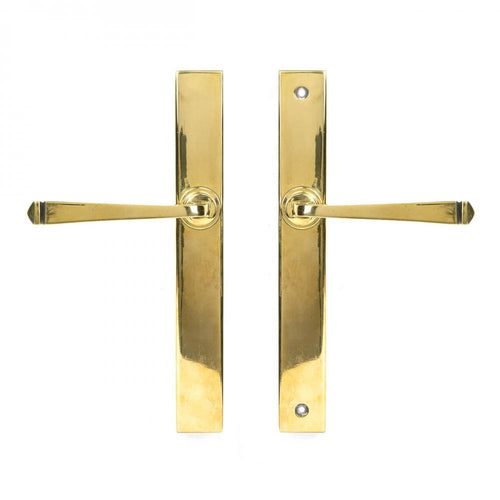 Avon Aged Brass Espagnolette Lock Set