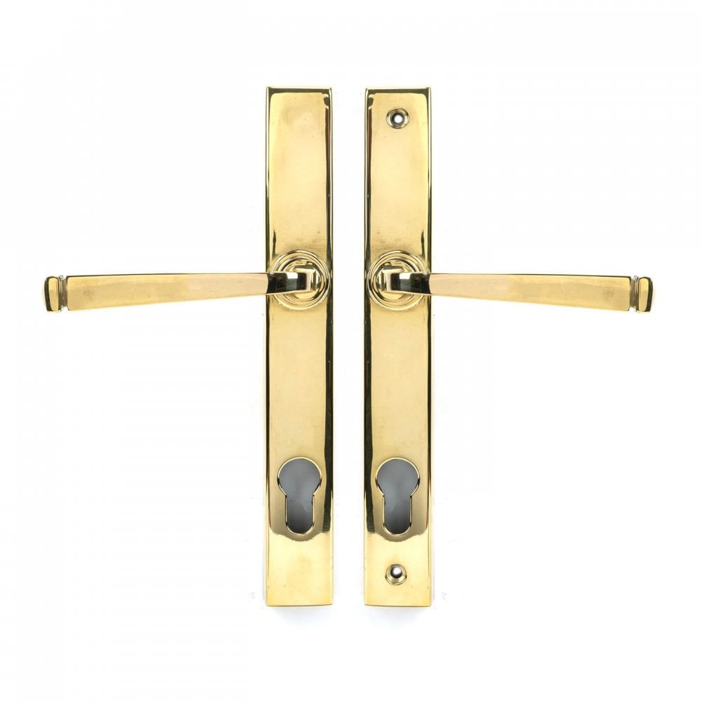 Avon Polished Brass Espagnolette Lock Set