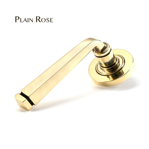 Aged Brass Avon Lever on Rose Set