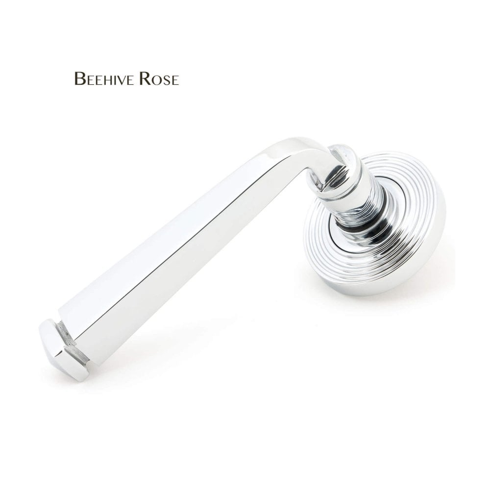 Polished Chrome Avon Lever on Rose Set