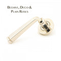 Polished Nickel Avon Lever on Rose Set