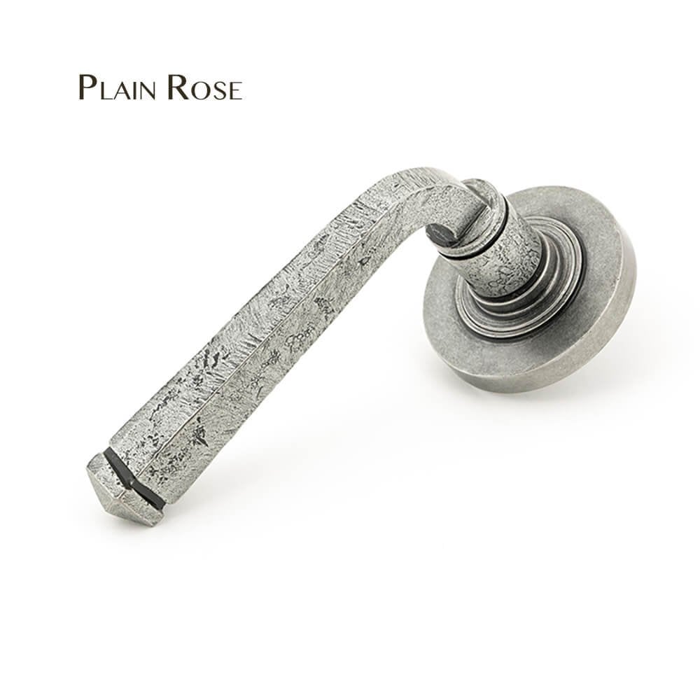 Pewter Avon Lever on Rose Set