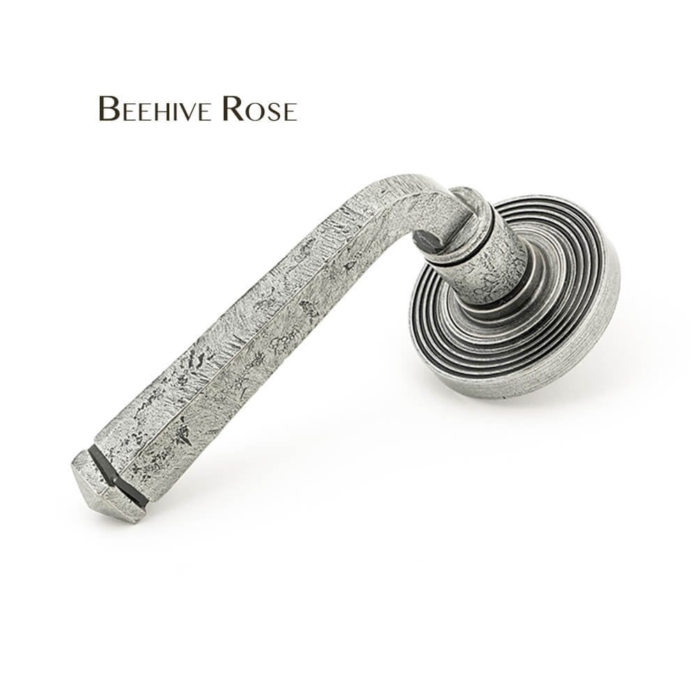 Pewter Avon Lever on Rose Set