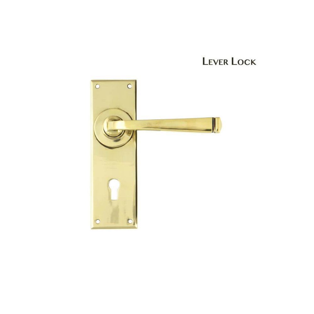 Aged Brass Avon Lever Handles