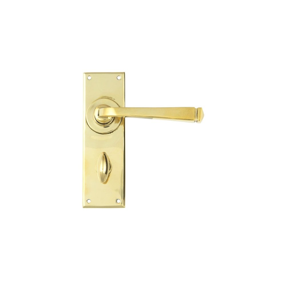 Aged Brass Avon Bathroom Lever Handles