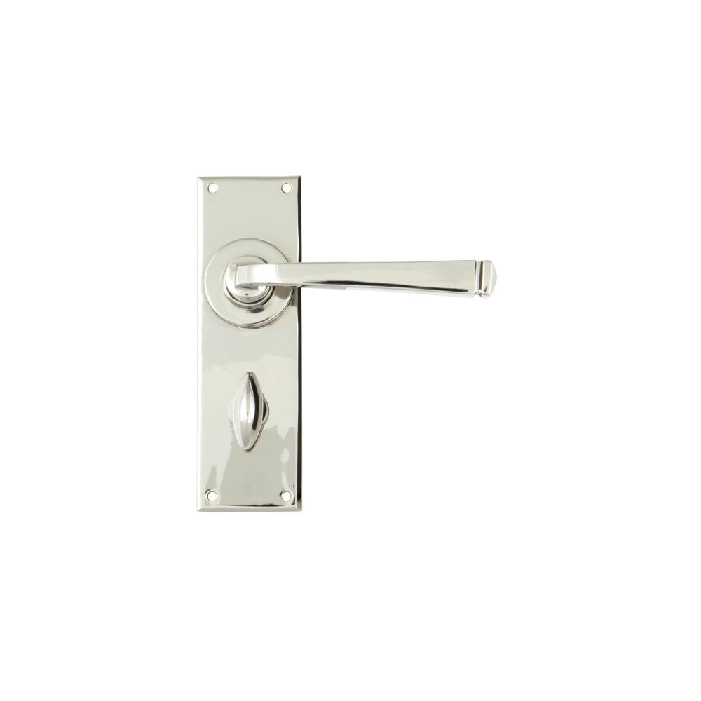 Polished Nickel Avon Bathroom Lever Handles