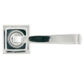 Polished Chrome Avon Lever on Square Rose Set